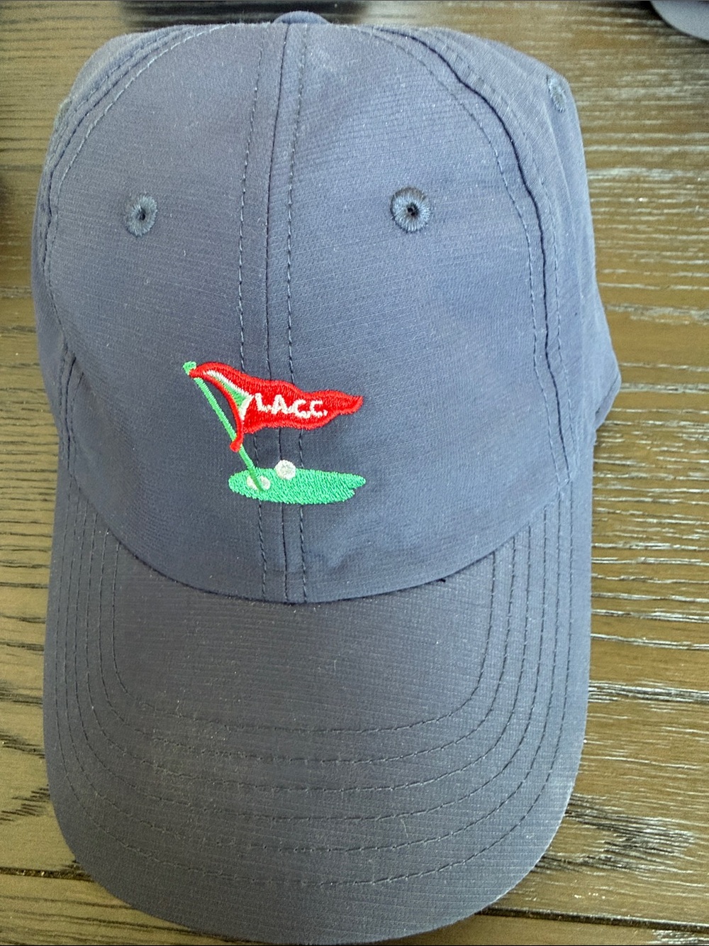 American Needle Navy Kids Cap with Red & Green Embroidered Pennant